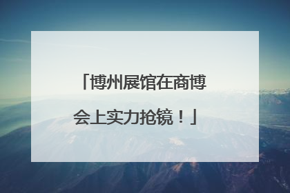 博州展馆在商博会上实力抢镜！