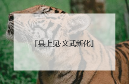 县上见·文武新化