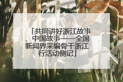 共同讲好浙江故事、中国故事——全国新闻界采编骨干浙江行活动侧记