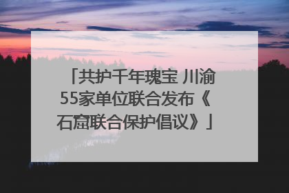 共护千年瑰宝 川渝55家单位联合发布《石窟联合保护倡议》