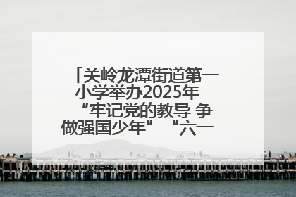 关岭龙潭街道第一小学举办2025年“牢记党的教导 争做强国少年”“六一”文艺汇演活动