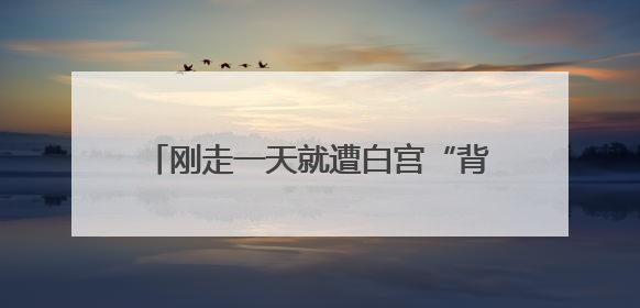 刚走一天就遭白宫“背刺” 马斯克：很失望