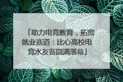 助力电竞教育，拓宽就业赛道：比心高校电竞水友赛圆满落幕