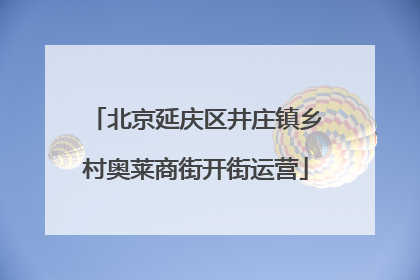 北京延庆区井庄镇乡村奥莱商街开街运营