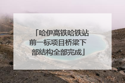 哈伊高铁哈铁站前一标项目桥梁下部结构全部完成