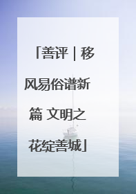 善评｜移风易俗谱新篇 文明之花绽善城