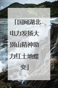 国网湖北电力发扬大别山精神助力红土地蝶变