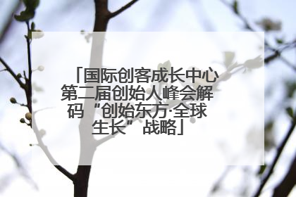 国际创客成长中心第二届创始人峰会解码“创始东方·全球生长”战略