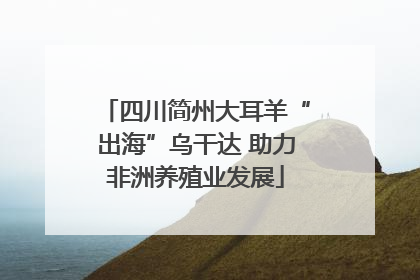 四川简州大耳羊“出海”乌干达 助力非洲养殖业发展