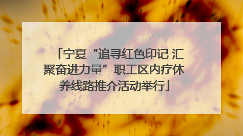 宁夏“追寻红色印记 汇聚奋进力量”职工区内疗休养线路推介活动举行