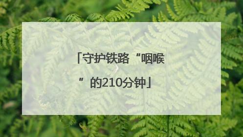 守护铁路“咽喉”的210分钟