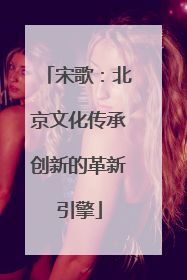 宋歌：北京文化传承创新的革新引擎