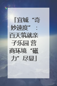 宜城“奇妙速度”：百天筑就亲子乐园 营商环境“磁力”尽显