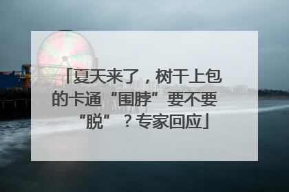 夏天来了，树干上包的卡通“围脖”要不要“脱”？专家回应