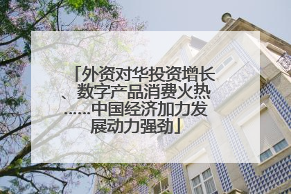 外资对华投资增长、数字产品消费火热……中国经济加力发展动力强劲