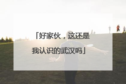 好家伙，这还是我认识的武汉吗