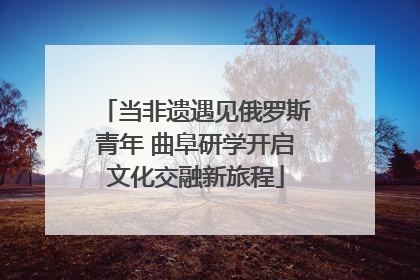 当非遗遇见俄罗斯青年 曲阜研学开启文化交融新旅程