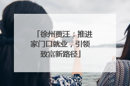徐州贾汪：推进家门口就业，引领致富新路径