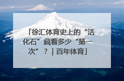 徐汇体育史上的“活化石”藏着多少“第一次”？｜百年体育