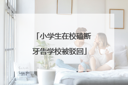 小学生在校磕断牙告学校被驳回