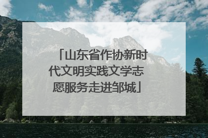 山东省作协新时代文明实践文学志愿服务走进邹城