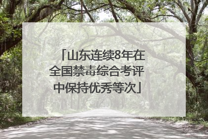 山东连续8年在全国禁毒综合考评中保持优秀等次