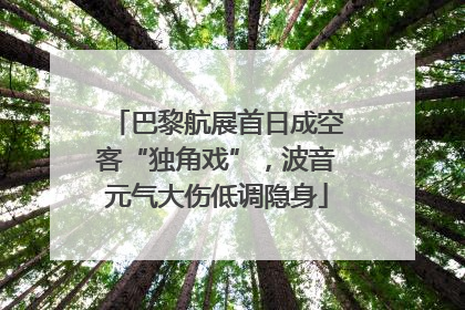 巴黎航展首日成空客“独角戏”，波音元气大伤低调隐身