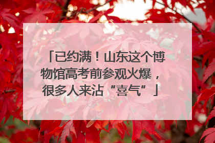 已约满！山东这个博物馆高考前参观火爆，很多人来沾“喜气”