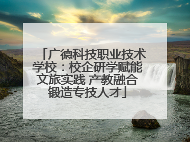 广德科技职业技术学校：校企研学赋能文旅实践 产教融合锻造专技人才