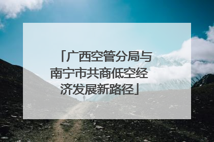 广西空管分局与南宁市共商低空经济发展新路径