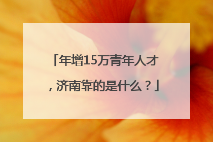 年增15万青年人才，济南靠的是什么？