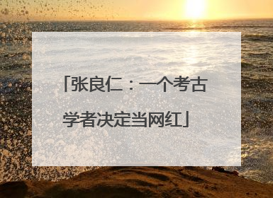 张良仁：一个考古学者决定当网红
