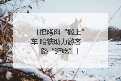 把烤肉“搬上”车 哈铁助力游客一路“逛吃”