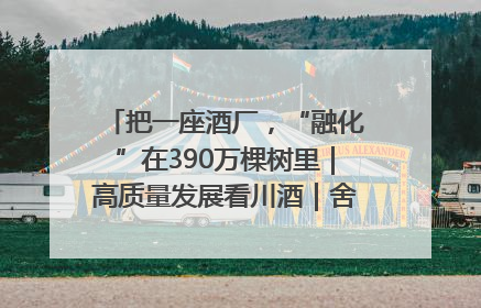 把一座酒厂，“融化”在390万棵树里｜高质量发展看川酒｜舍得酒｜舍得酒业｜舍得老酒｜沱牌酒