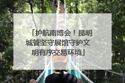 护航南博会！昆明城管坚守展馆守护文明有序交易环境