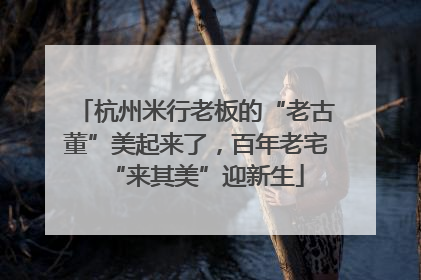 杭州米行老板的“老古董”美起来了，百年老宅“来其美”迎新生