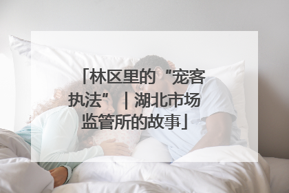 林区里的“宠客执法”｜湖北市场监管所的故事