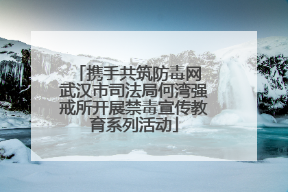 携手共筑防毒网 武汉市司法局何湾强戒所开展禁毒宣传教育系列活动