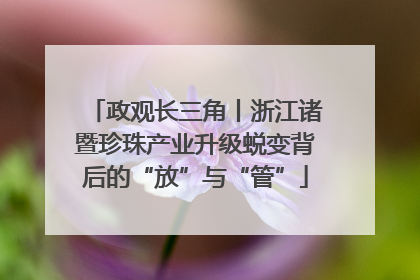 政观长三角丨浙江诸暨珍珠产业升级蜕变背后的“放”与“管”