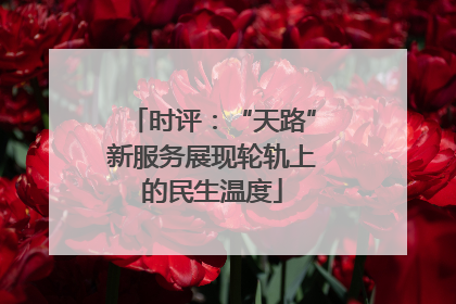时评：“天路”新服务展现轮轨上的民生温度