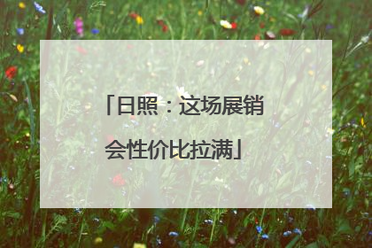日照：这场展销会性价比拉满