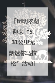 昆明翠湖迎来“5.31公里无烟迷你马拉松”活动