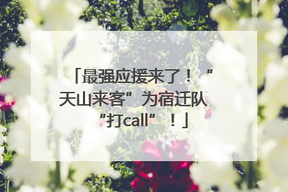 最强应援来了！“天山来客”为宿迁队“打call”！