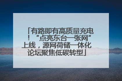 有路即有高质量充电！“点亮东台一张网”上线，源网荷储一体化论坛聚焦低碳转型