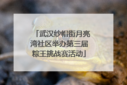 武汉纱帽街月亮湾社区举办第三届粽王挑战赛活动
