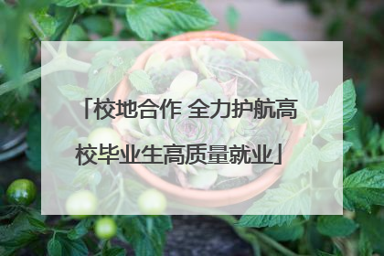 校地合作 全力护航高校毕业生高质量就业