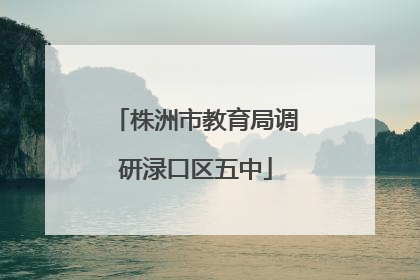 株洲市教育局调研渌口区五中