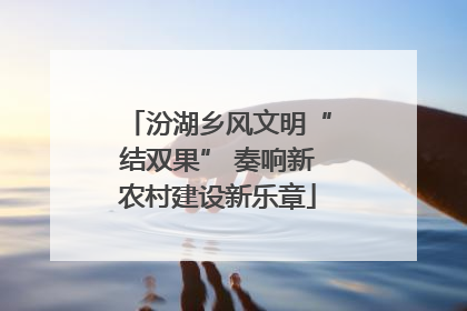 汾湖乡风文明“结双果” 奏响新农村建设新乐章