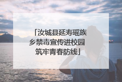汝城县延寿瑶族乡禁毒宣传进校园 筑牢青春防线