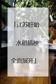 江苏盱眙：水稻插秧全面展开